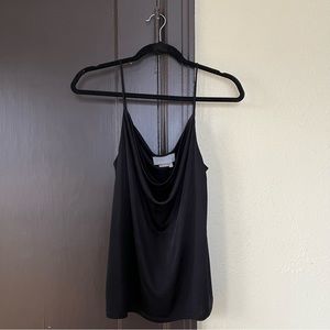 Anthropologie - Black Cowl Neck Slip Tank